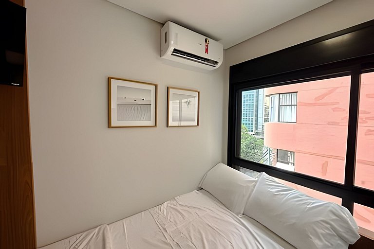Studio versátil em São Paulo de 14m²