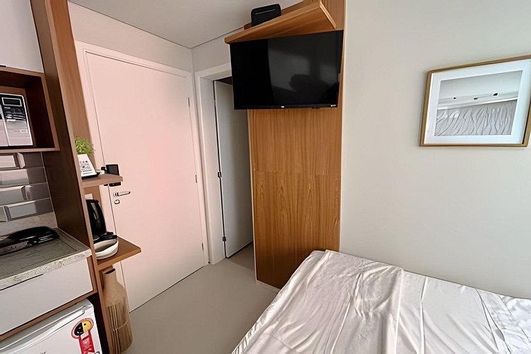Studio versátil em São Paulo de 14m²
