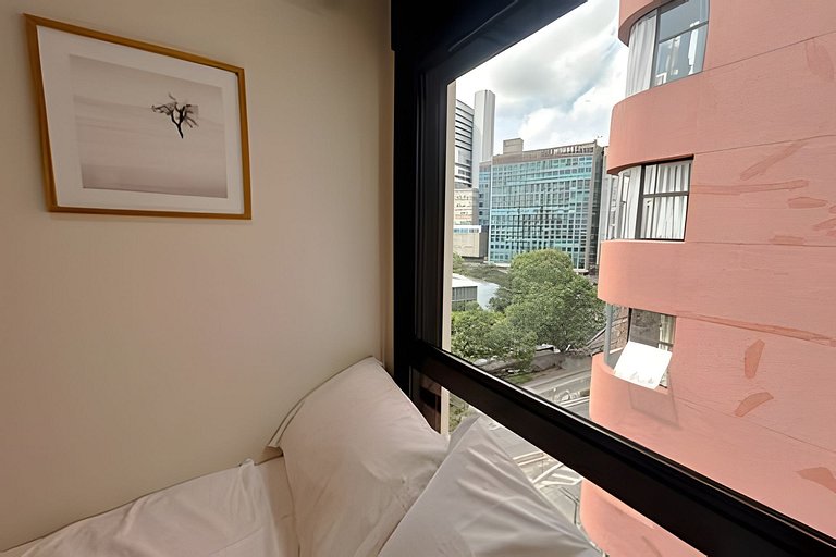 Studio versátil em São Paulo de 14m²