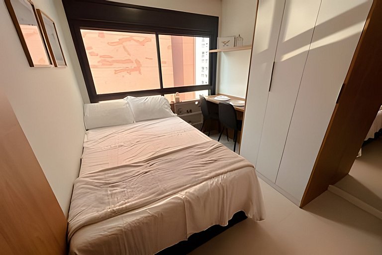 Studio versátil em São Paulo de 14m²