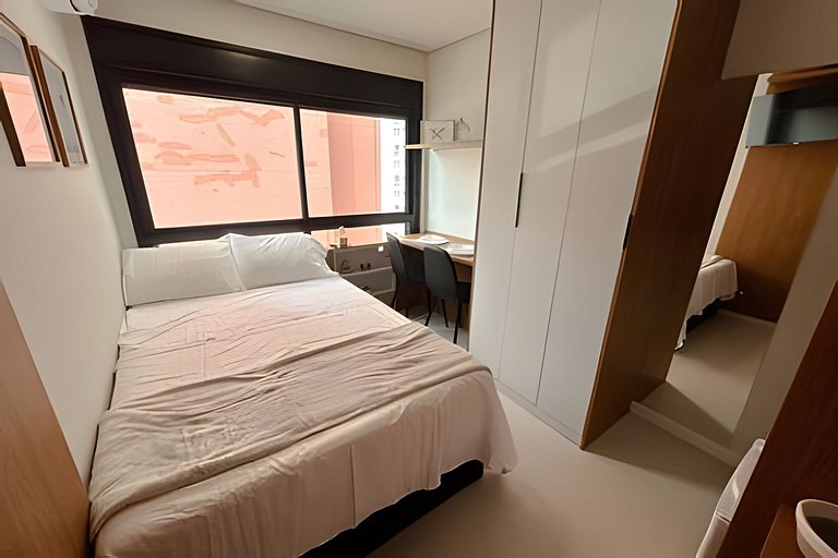 Studio versátil em São Paulo de 14m²