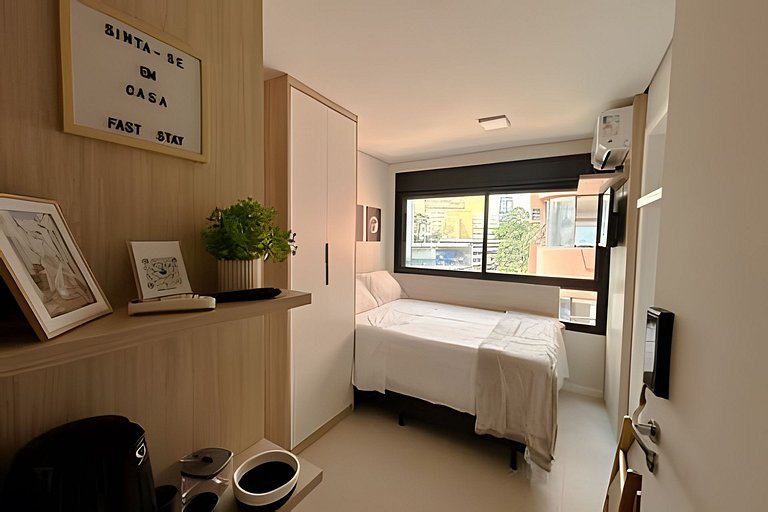 Studio versátil em São Paulo de 14m²