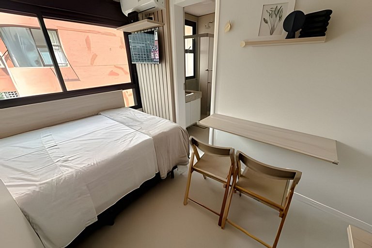 Studio versátil em São Paulo de 14m²