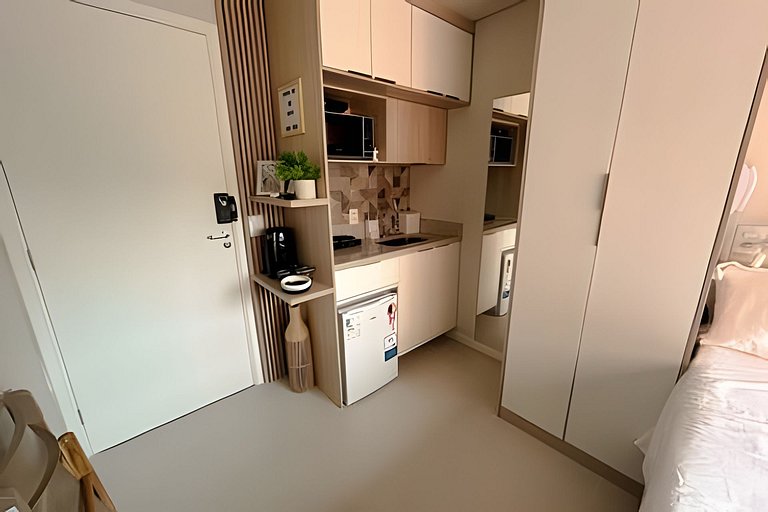 Studio versátil em São Paulo de 14m²
