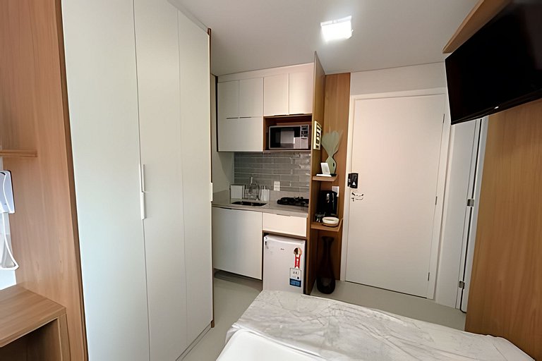 Studio versátil em São Paulo de 14m²