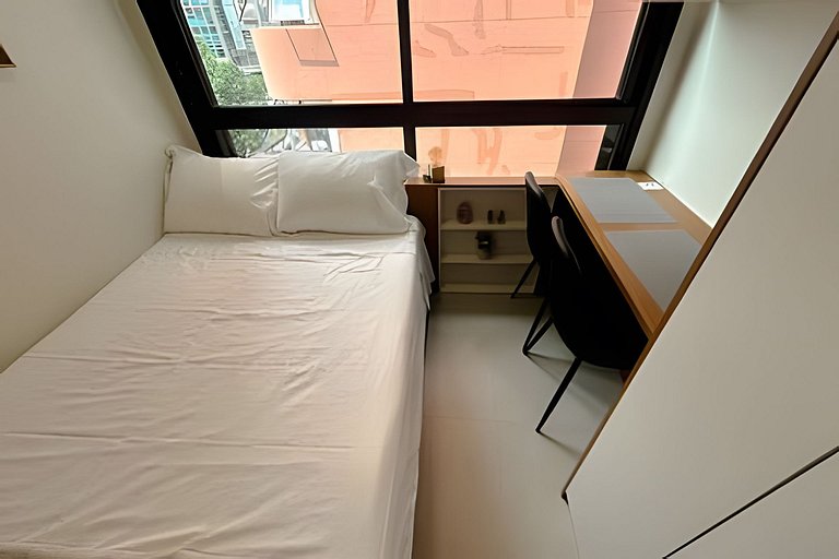 Studio versátil em São Paulo de 14m²