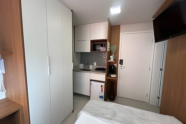 Studio versátil em São Paulo de 14m²
