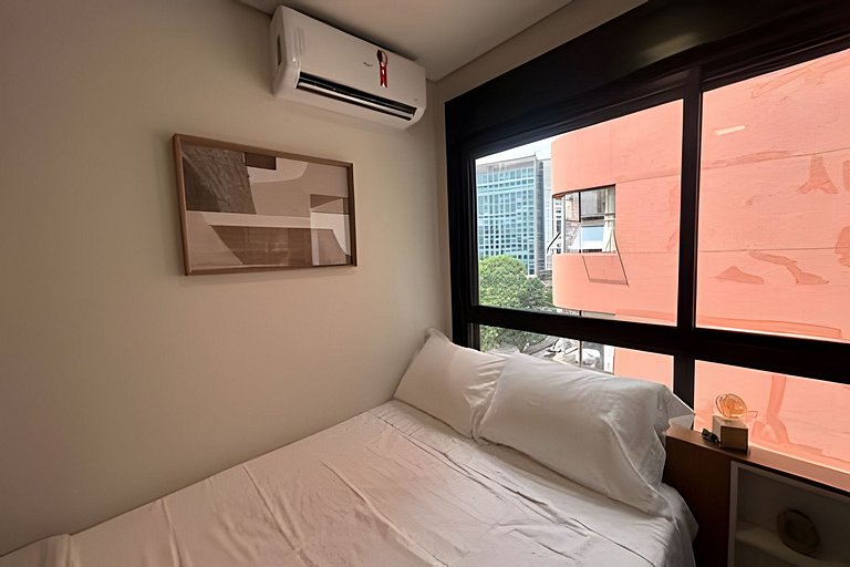 Studio versátil em São Paulo de 14m²