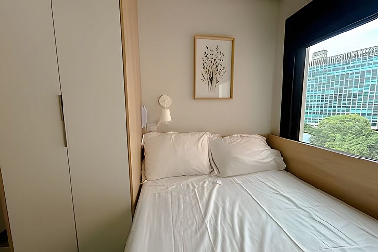Studio versátil em São Paulo de 14m²