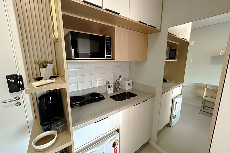 Studio versátil em São Paulo de 14m²