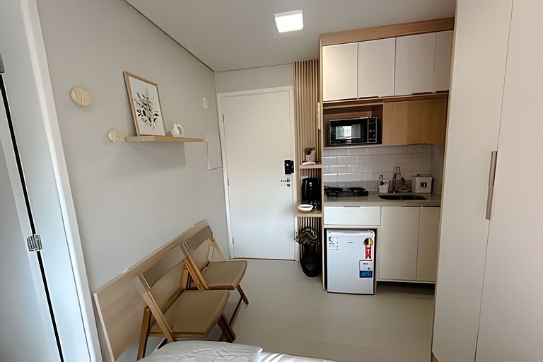 Studio versátil em São Paulo de 14m²